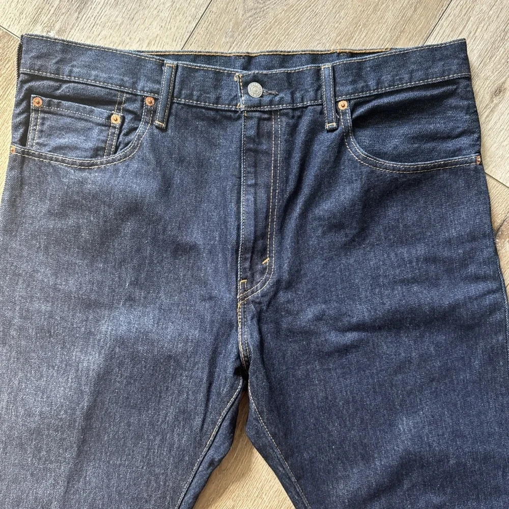 Levi's 517 Jeans Mens 38x30 Blue Bootcut Denim Dark Wash Classic Fit #916